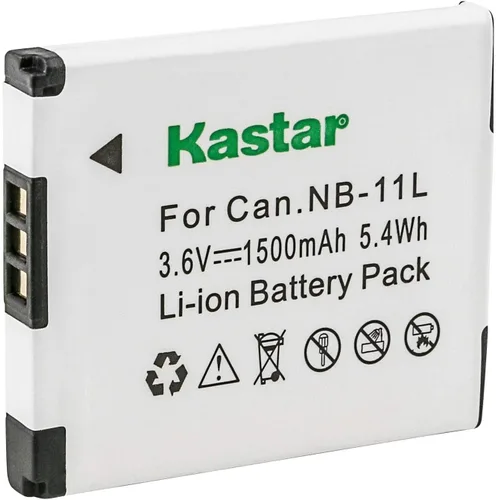 Vista 2 de Kastar Paquete de 1 batería de repuesto NB-11L para Canon PowerShot A2300 A2300 IS, PowerShot A2400 A2400 IS, PowerShot A2500 A2500 IS, PowerShot