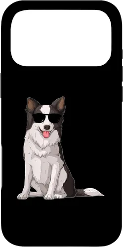 Vista 22 de Border Collie With Sunglasses Funny Border Collie Owner Dog Case for iPhone 16