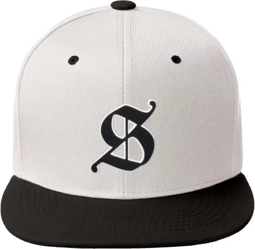 Vista 1545 de Daxton Gorra clásica con visera de billete plano con letras del alfabeto inglés antiguo de la A a la Z