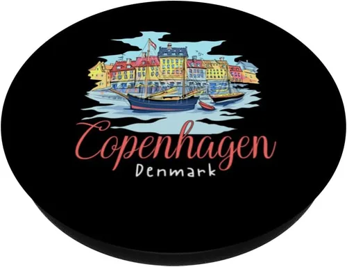 Vista 2 de Copenhague Dinamarca PopSockets PopGrip intercambiable