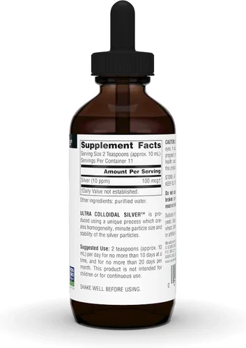 Vista 3 de Source Naturals Ultra Coloidal Silver - Suplemento líquido para el apoyo del sistema inmunológico - 4 oz Suplemento líquido para el apoyo