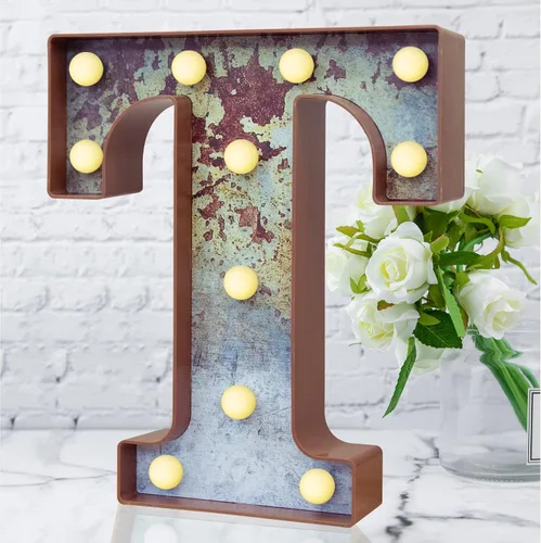 Vista 8 de Elnsivo - Letras con luces LED, efecto a hierro