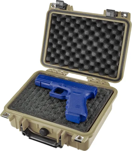 Vista 11 de Eylar Pequeña funda rígida para pistola de 10.62 pulgadas, resistente al agua, con estándares TSA de espuma