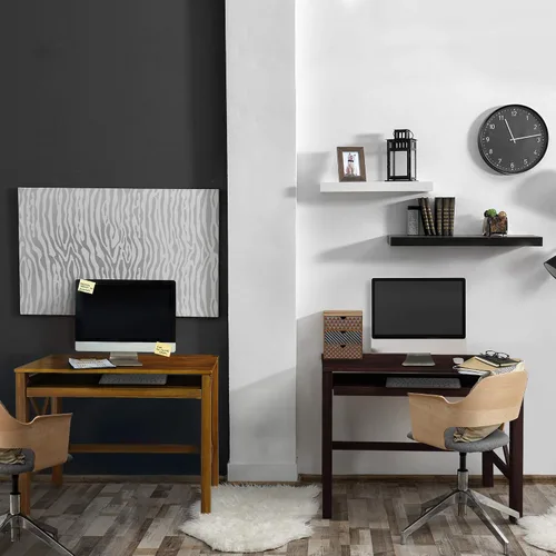 Vista 15 de Casual Home Montego - Escritorio plegable con bandeja extraíble, color espresso