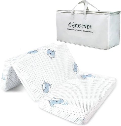 Vista 7 de Pack and Play - Colchón de espuma viscoelástica suave y firme de 38 x 26 x 3 pulgadas, colchón de espuma viscoelástica de 3 pulgadas de grosor