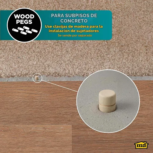 Vista 8 de MD Building - Moldura para alfombra de madera dura con tornillos, sin terminar, 1-7/16 x 36 pulgadas