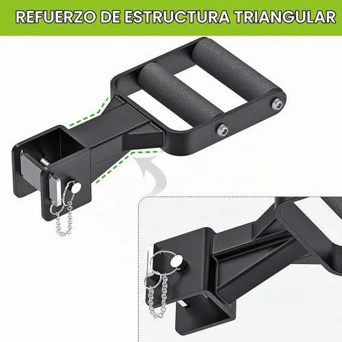 Vista 7 de Kipika Y-Shaped Dip Bar for Power Cage with 5/8" or 1" Hole - Dip Bar Attachments for Home Gym - Heavy Duty Power Rack Attachments - Squat Rack
