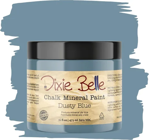 Vista 9 de Pintura para muebles con acabado de tiza Dixie Belle Paint Company - Amatista (4oz) - Pintura mineral de tiza chic púrpura profundo mate