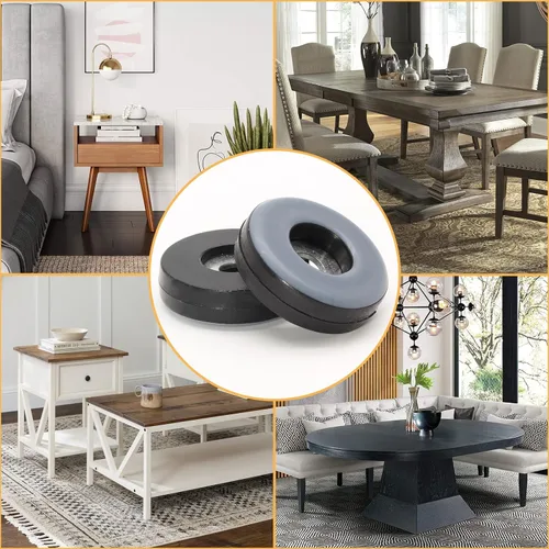 Vista 6 de 20 deslizadores de muebles de 1 pulgada, protectores de suelo de PTFE para sillas autoadhesivas para muebles para suelos de madera dura, alfombras