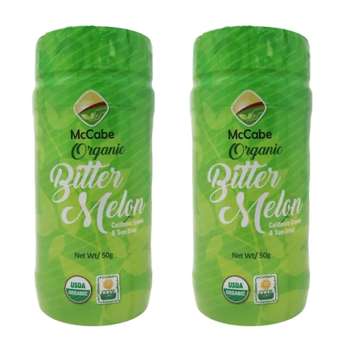 Vista 15 de McCabe Té orgánico de melón amargo - Hojas de melón amargo orgánico Rico en fibra y minerales Certificado USDA y CCOF Producto de Estados
