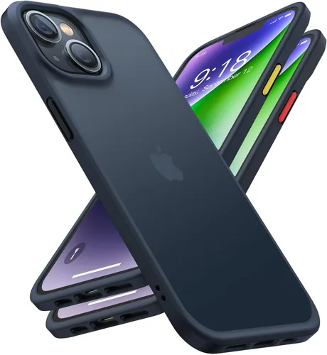 Vista 10 de TORRAS - Funda a prueba de golpes para iPhone SE 2022/iPhone SE 2020/iPhone 7, certificado de caída militar, parte trasera dura, semitransparente