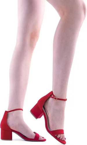 Vista 6 de DREAM PAIRS - Sandalias de tacón ancho y bajo para mujer