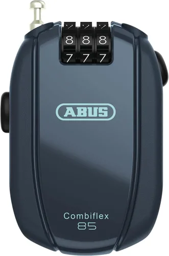 Vista 8 de ABUS Combiflex Cable Lock - Candado para asegurar esquís, casco, cochecito y equipaje - Viaje 65-65 cm de largo - 3 mm de grosor - con código Negro
