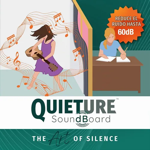 Vista 10 de Paneles acústicos Quieture Soundboard – Tableros de fibra absorbentes de sonido para insonorización e aislamiento térmico – Ideales para paredes