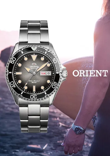 Vista 3 de Orient Reloj Diver Design RN-AA0810N automático para hombre, plateado enviado desde Japón