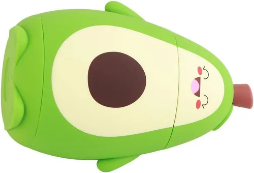 Vista 9 de RiToEasysports Botella de agua de aguacate, vidrio de aguacate de dibujos animados, doble capa, linda taza de agua portátil para niña, regalos