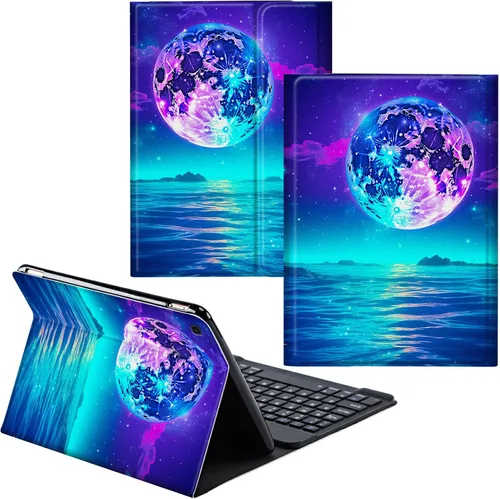 Vista 59 de Para Samsung Galaxy Tab S6 Lite Funda 2022/2020 Teclado Inalámbrico Desmontable Y Cubierta De Soporte De Cuero PU Funda Protectora Para Samsung