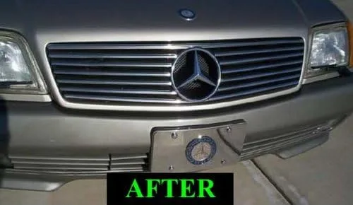 Vista 4 de Compatible con Mercedes-Benz R129 1990-2002 SL 300SL 500SL 600SL SL320 SL500 SL600 CHROME GRILLE KIT ROADSTER COUPE CONVERTIBLE 300 500 600