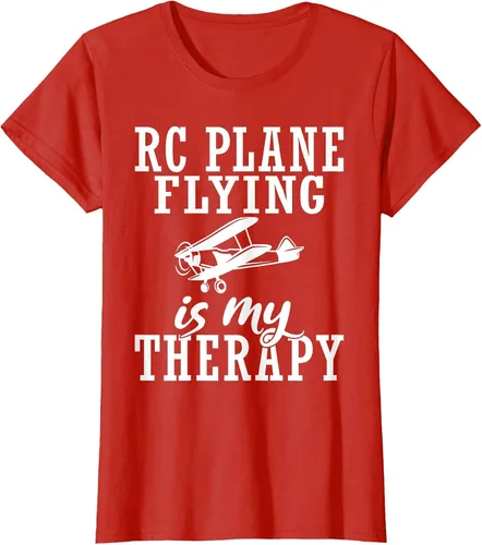 Vista 35 de RC Plane Flying is My Therapy RC Plane T-Shirt Asphalt Grey