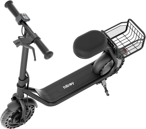 Vista 9 de Hiboy Q2 Lite Electric Scooter for Kids w/Seat, 3-Speed, Brake, Ages 4-10 Negro