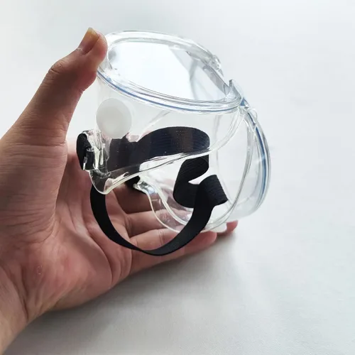 Vista 4 de Gafas de seguridad 6 unidades - Gafas de protección antiempañamiento - Lentes transparentes ajustables, protección ocular suave y ligera