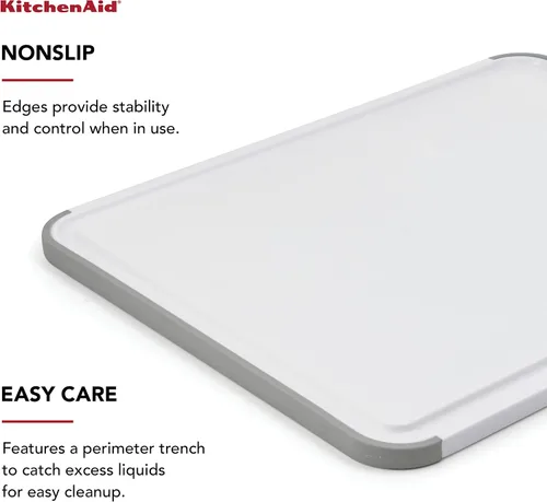 Vista 4 de KitchenAid Tabla de cortar clásica de plástico con abrelatas multifunción KitchenAid