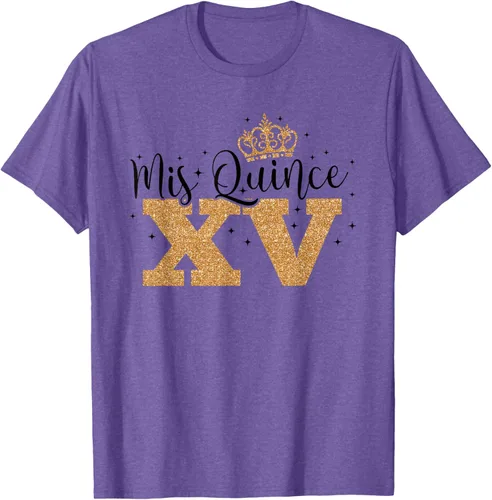 Vista 8 de Camiseta de quinceañera Mis Quince para cumpleaños número 15 Blanco