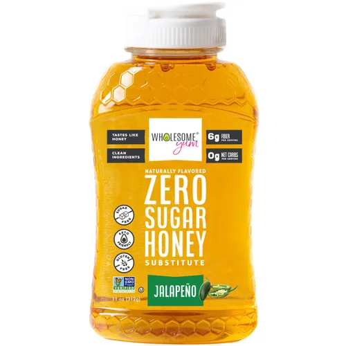Vista 11 de Wholesome Yum Sustituto de miel cero azúcar (paquete de 2) – Alternativa natural de miel sin azúcar con fruta de monje y alulosa – Cero