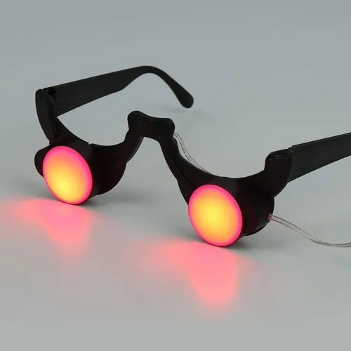 Vista 6 de Disfraz de Halloween de miedo disfraz de parca roja sombría disfraz de demonio para niños y niños con ojos rojos brillantes y tenedor del diablo