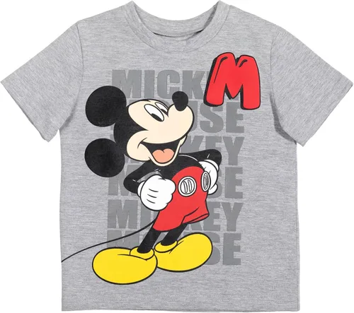 Vista 2 de Disney- Camisa de manga corta y pantalones cortos de malla de Mickey Mouse