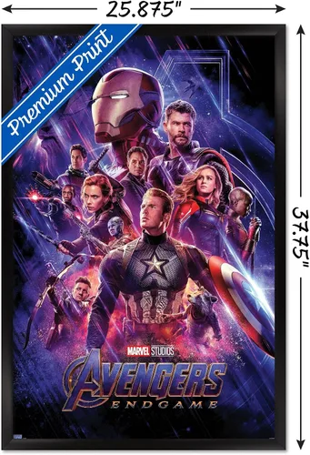 Vista 3 de Trends International 24 x 36 Marvel: Avengers: Endgame - Póster de pared de una hoja, 24 x 36 pulgadas, versión enmarcada en negro