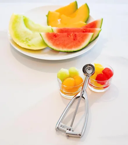 Vista 7 de Jenaluca Cuchara pequeña - Mini cuchara para galletas y pala de bola de melón - Volumen de 2 cucharaditas - Cuchara de acero inoxidable #100