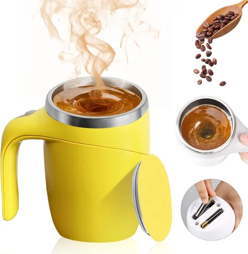 Vista 7 de Taza de café de agitación magnética automática, taza de café de agitación magnética rotativa para el hogar, la oficina, la mezcla de viaje, taza