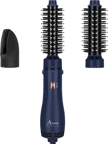 Vista 13 de Aima Beauty Juego de cepillos para secador de pelo, cepillo redondo 4 en 1 que añade brillo, suavidad, rizo y volumen para cabello corto a mediano