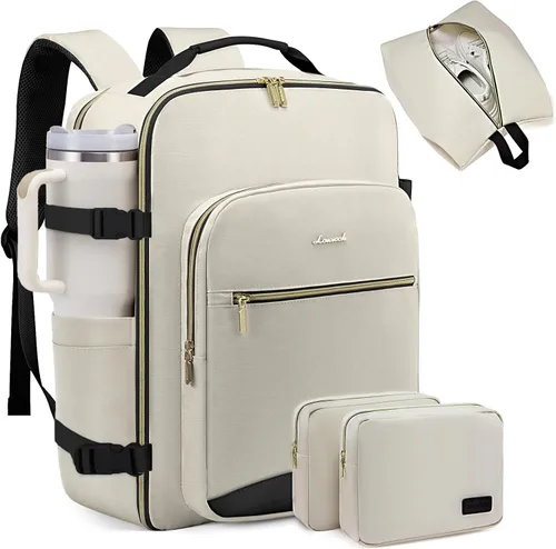 Vista 19 de LOVEVOOK Mochila de viaje para llevar a bordo, Mochilas de viaje