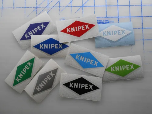 Vista 2 de Calcomanía de vinilo compatible con todos los productos Knipex (4 x 2 pulgadas, verde)