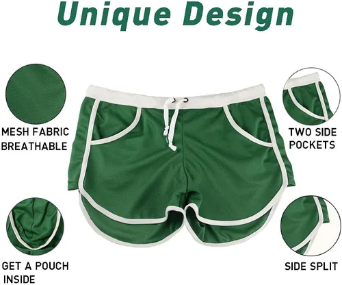 Vista 5 de Rexcyril - Pantalones cortos deportivos para hombre