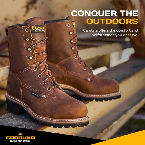 Vista 6 de Carolina - Botas estilo leñador para hombre (20 cm).
