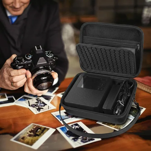 Vista 8 de ALKOO Funda compatible con Canon SELPHY CP1300/CP1200/CP1500 Impresora fotográfica compacta inalámbrica y juego de tinta/papel a color, solo bolsa