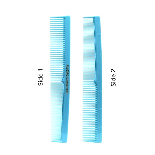 Vista 9 de Allegro Combs Peines de corte para peluqueros 420, peine para barba, bigote, para hombres, mujeres, niños pequeños, trenzados, separación del Azul