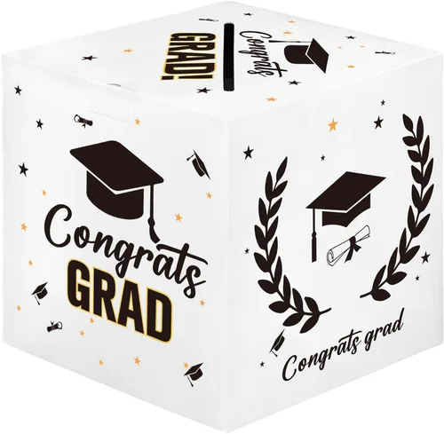 Vista 9 de Caja de tarjetas de graduación, decoraciones de fiesta de graduación 2026, cajas de tarjetas para graduación 2026, soporte para caja de graduación