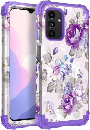 Vista 117 de Hocase Funda para Galaxy A37 5G, protección resistente a prueba de golpes, parachoques de goma de silicona suave+funda protectora híbrida
