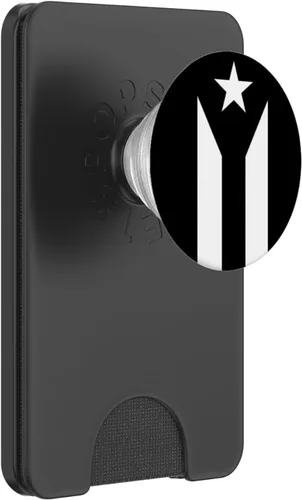 Vista 8 de Bandera Puerto Rico - PopSockets Grip y Soporte para Teléfonos y Tabletas, Negro