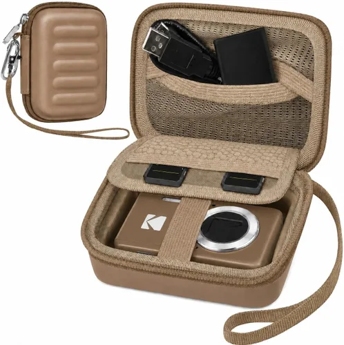 Vista 12 de Funda para cámara digital KODAK PIXPRO FZ55/FZ45/FZ53/FZ43 de 16 MP, bolsa de almacenamiento de viaje con bolsillo de malla para baterías, cables
