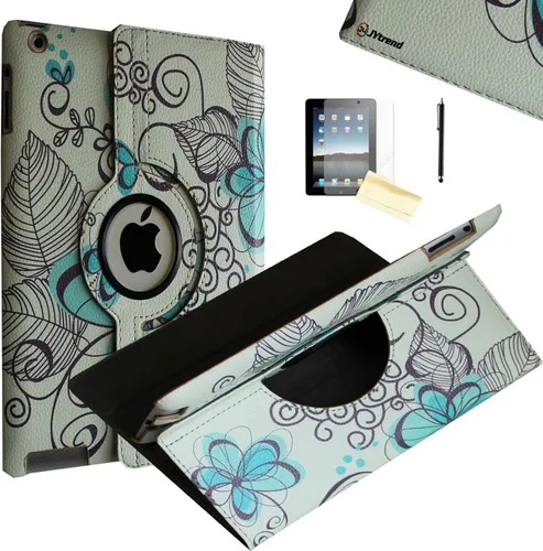 Vista 15 de Funda iPad 2, Funda iPad 3, Funda iPad 4, JYtrend (R) Soporte Rotatorio cierre magnético auto encendido/ apagado para iPad 2/3/4 A1395 A1396 A1397