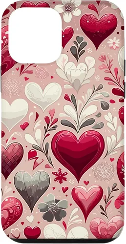 Vista 14 de Funda romántica para iPhone 11 Pro Max con corazones encantadores para el día de San Valentín