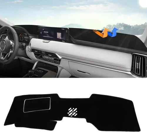 Vista 38 de Autorder - Tapete para salpicadero para 2007-2013 Chevy Chevrolet Silverado/GMC Sierra con dos guanteras, accesorios, cubierta de salpicadero