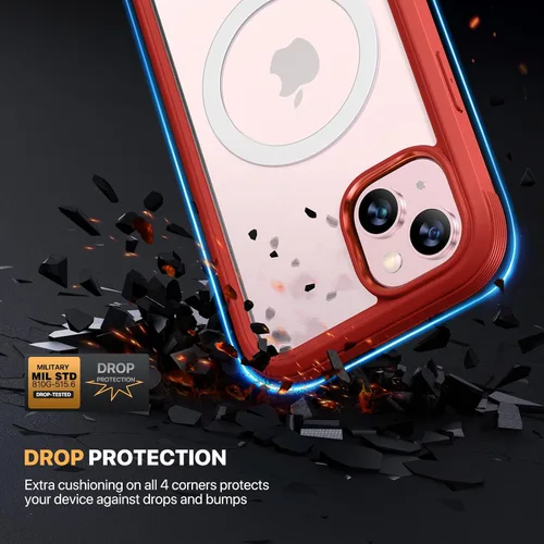 Vista 350 de DIACLARA - Funda transparente compatible con iPhone XR 6.1 pulgadas 2018