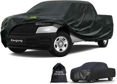 Vista 13 de Kaugung - Cubierta impermeable para camioneta, 7 capas resistentes, ajuste completo para Mitsubishi Raider 2006-2010, para todo clima, protección