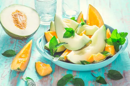 Vista 2 de 50 PIEL de SAPO Melón Santa Claus Navidad Melón Verde Amarillo Cucumis Melo Semillas Frutas